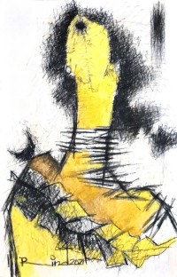 A. S. Rind, 14 x 22 Inch, Mixed Media On Paper, Figurative Painting, AC-ASR-770